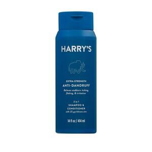 Harry's 2 In 1 Shampoo/Conditoner Mens Extra Strength Anti Dandruff, 14 Fl Oz
